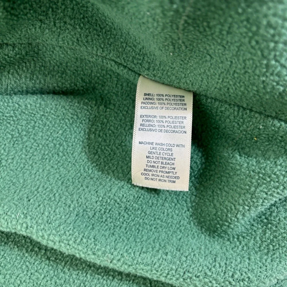 Osh Kosh Bgosh Jacket Baby 12M Green Dinosaur Sherpa Lined Puffer‎ Hooded